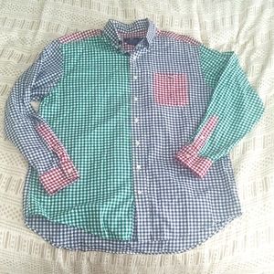 Vineyard Vines mixed color gingham button down shirt